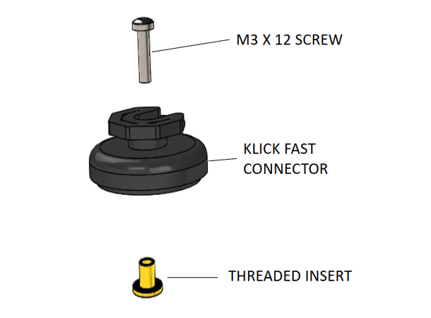 Klickfast stud for Hytera VM780 Passer til Hytera VM780