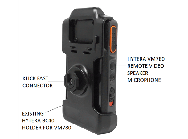 Klickfast stud for Hytera VM780 Passer til Hytera VM780