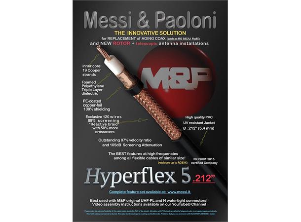 M&P Hyperflex 5 100 meter på trommel
