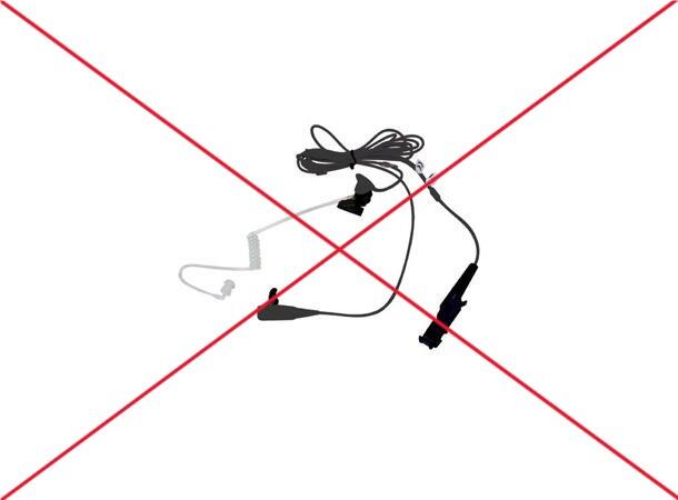 Motorola Øreplugg to-tråd akustisk MTP3000