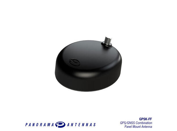 Panorama antennefot (M6x0,75) m/GPS/GNSS og feste for pisk