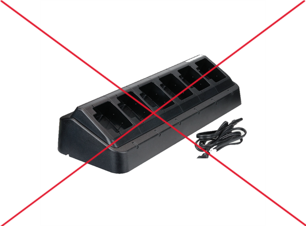Motorola Lader 6-punkt 230VAC UTGÅTT