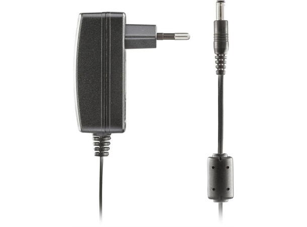 Strømadapter 230VAC/12VDC 100-240 VAC, 12VDC, 3A, 1,5m