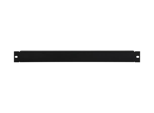 Toten, dekkpanel, 1U, 19", svart