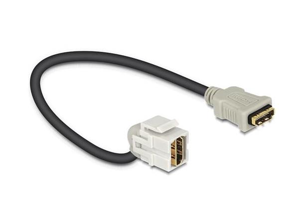 Keystone modul, 22cm Med HDMI-kabel hunn-hunn