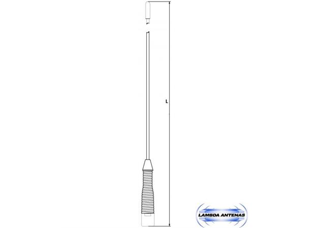 Lambda 134-250 MHz 1/4 with spring