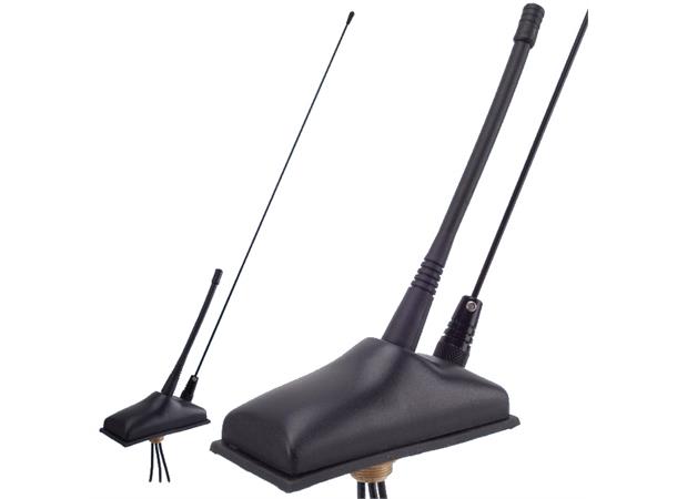 AlfaGear Antenne VHF+UHF m/GPS 5m, whip: FME female, GPS: SMA male