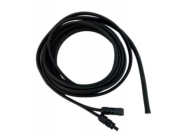 PV kabel MC4 kontakt myk 2x6 mm2, 6 meter