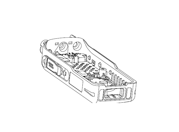 REP av Motorola MTP3 skifte kabinett MTP3250 versjon B