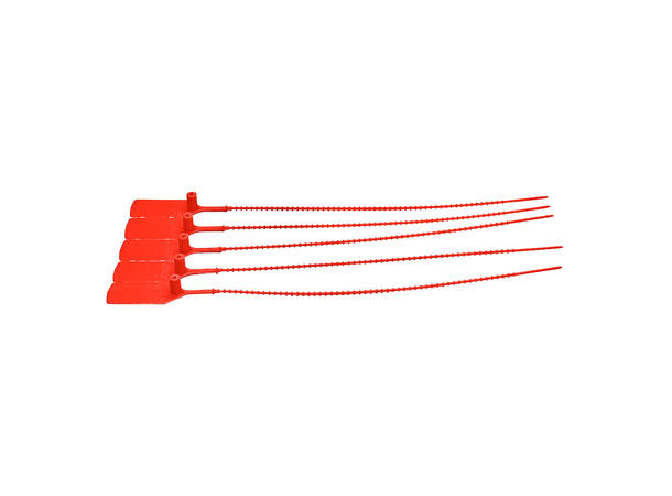 Plombering plast rød 10 pk