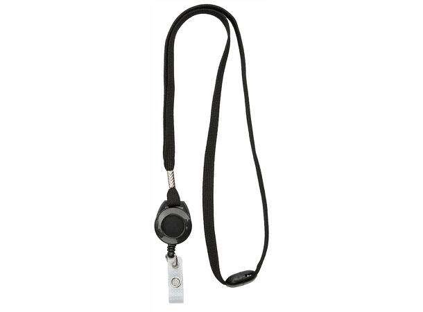 CardKeep Lanyard 10 mm yoyo Sort