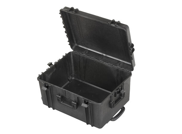 MAX Case transportkasse 620H340TR 620x460x340, sort, tom, tralle