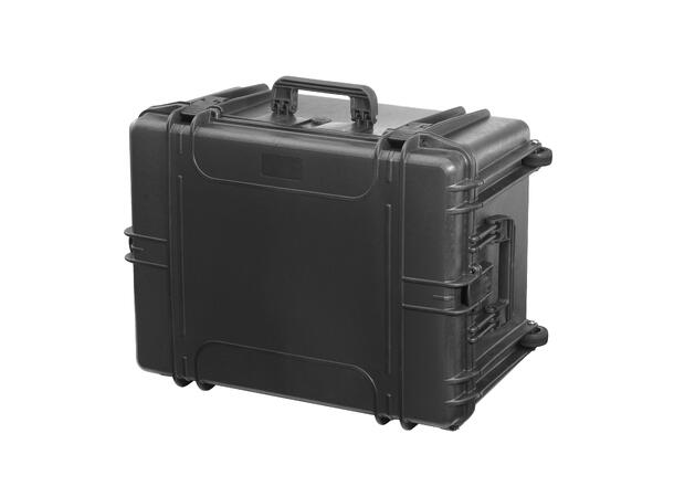 MAX Case transportkasse 620H340TR 620x460x340, sort, tom, tralle