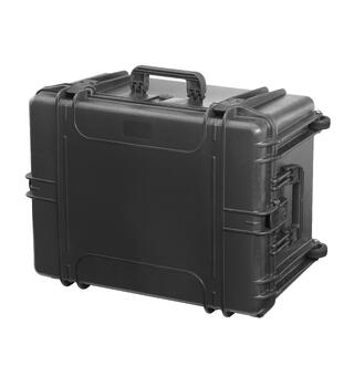 MAX Case transportkasse 620H340TR 620x460x340, sort, tom, tralle