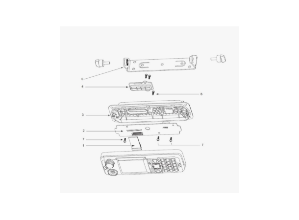 Motorola fjernbetjeningssett MTM/MXM For MTM5xx0 og MXM6x0