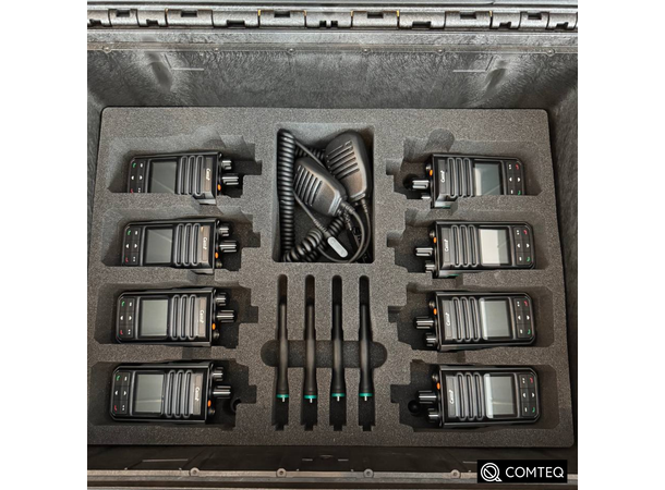 Pakkedeal - 8 stk Caltta PH660 VHF + rekkelader og transportkasse