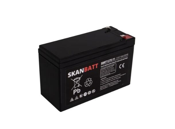 Ritar AGM Batteri 12V 7AH Flatstift Nødnett gateway  (151x65x94mm)