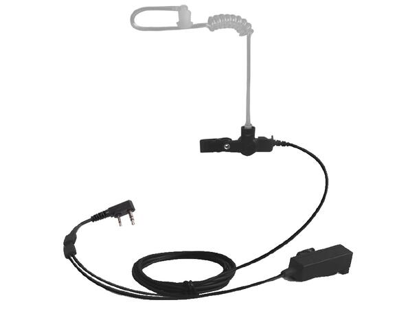 AlfaGear Øreplugg totråd akustisk For Motorola R2, DP1x00, GP300