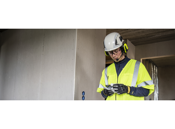 PELTOR WS Alert X(3M) Hjelmfeste, sterk gul, app