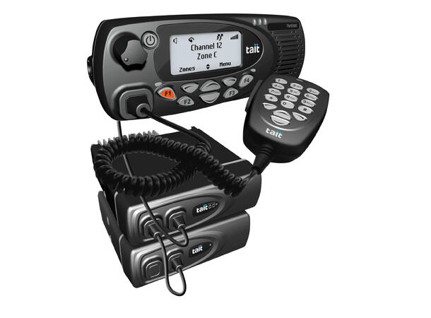 Tait TM9968 VHF+UHF 25W Tri-mode, BNC, std-mic