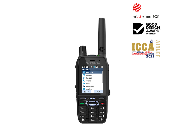 Motorola MXP600 TETRA terminal clear inkl ant, batt, belteclips og HI- pow